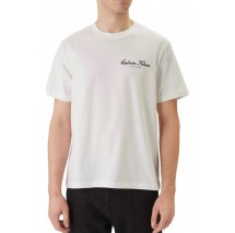 CALVIN KLEIN JEANS 20S MARCH GRAPHIC SEASONAL T-SHIRT ΜΠΛΟΥΖΑ ΑΝΔΡΙΚΗ BRIGHT WHITE