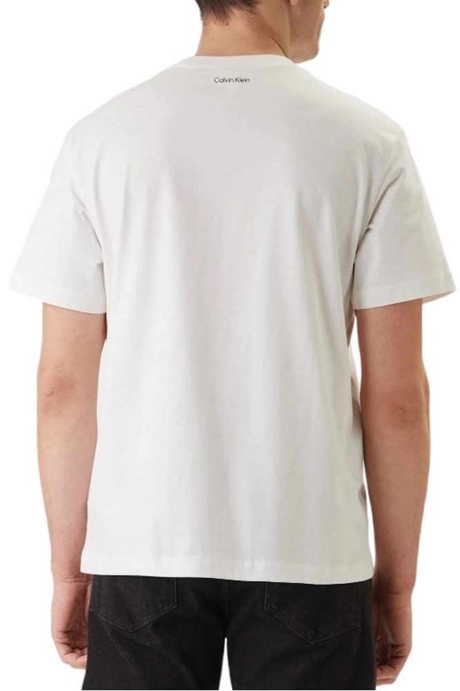 CALVIN KLEIN JEANS 20S MARCH GRAPHIC SEASONAL T-SHIRT ΜΠΛΟΥΖΑ ΑΝΔΡΙΚΗ BRIGHT WHITE
