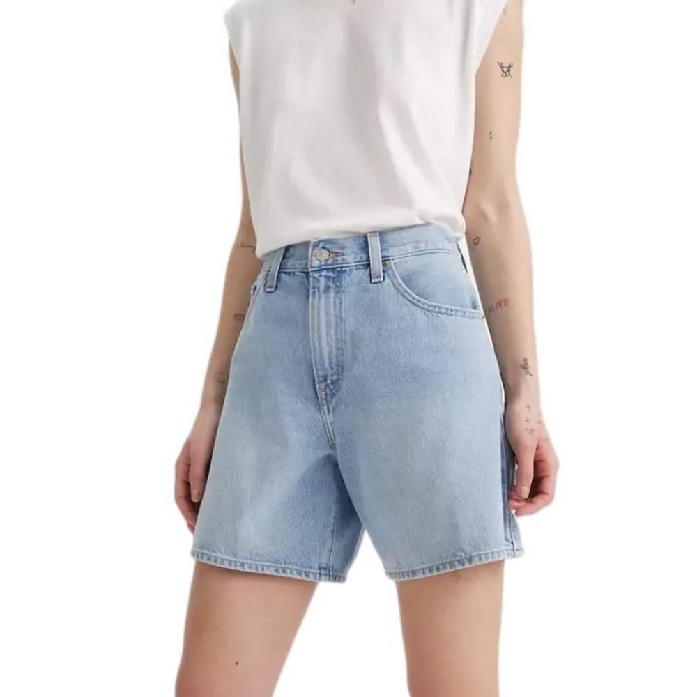 LEVIS HIGH BAGGY SHORT A93110000 ΣΟΡΤΣ  ΓΥΝΑΙΚΕΙΟ INDIGO