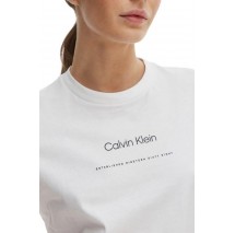 CALVIN KLEIN JEANS MULTI LOGO CLASSIC T-SHIRT ΜΠΛΟΥΖΑ ΓΥΝΑΙΚΕΙΑ BRIGHT WHITE