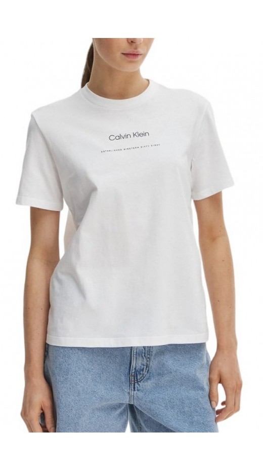 CALVIN KLEIN JEANS MULTI LOGO CLASSIC T-SHIRT ΜΠΛΟΥΖΑ ΓΥΝΑΙΚΕΙΑ BRIGHT WHITE