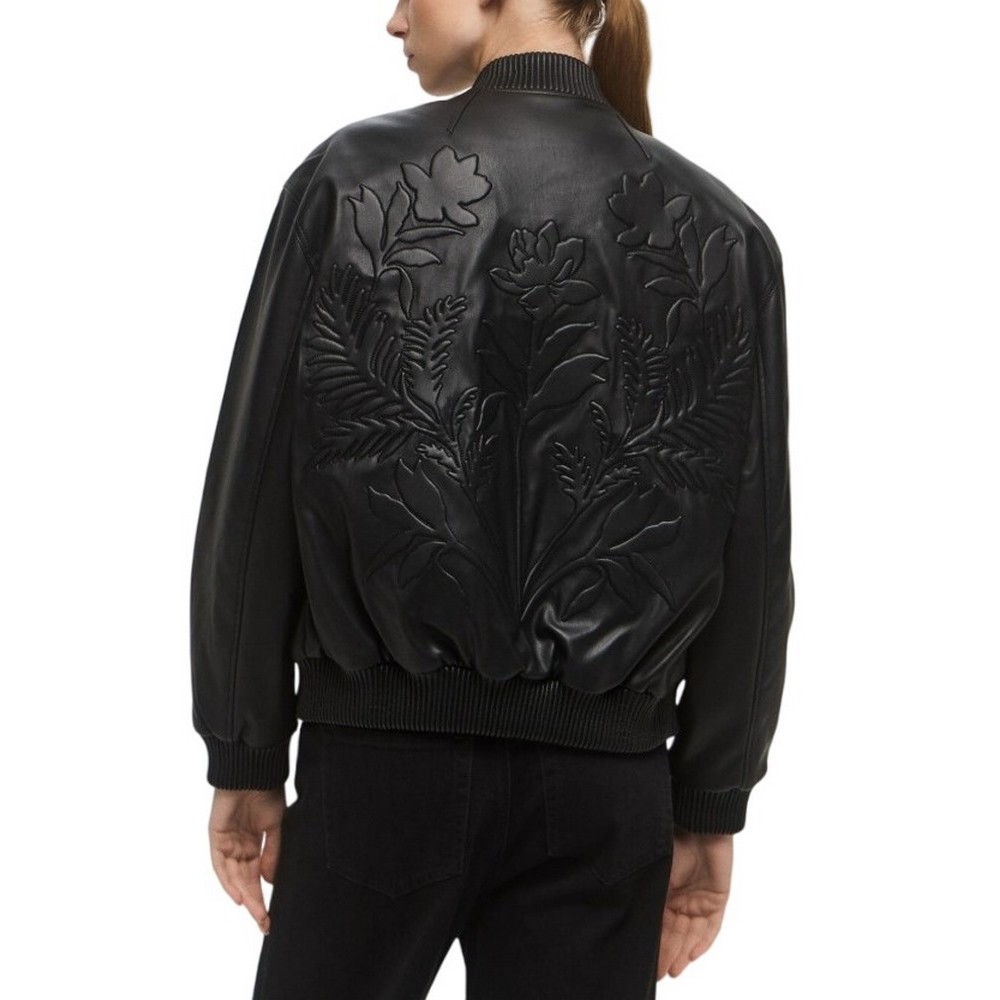 GUESS DAMIENNE EMBRO PU BOMBER ΜΠΟΥΦΑΝ ΓΥΝΑΙΚΕΙΟ BLACK