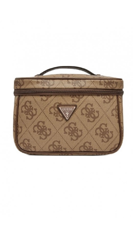 GUESS BERTA TOILETRY TRAIN CASE ΝΕΣΕΣΕΡ ΓΥΝΑΙΚΕΙΟ LATTE