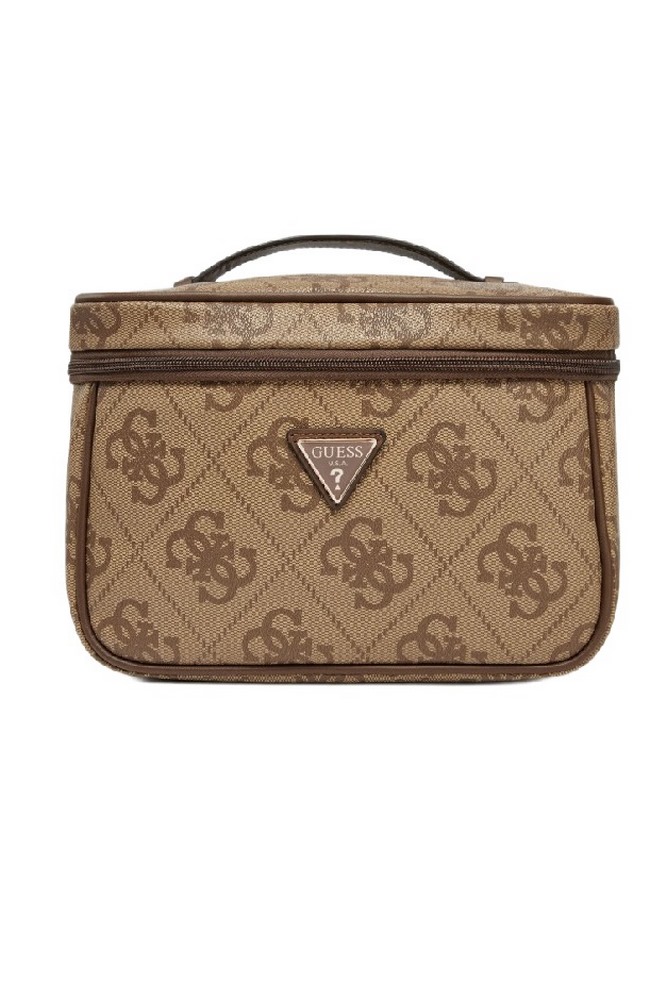 GUESS BERTA TOILETRY TRAIN CASE ΝΕΣΕΣΕΡ ΓΥΝΑΙΚΕΙΟ LATTE