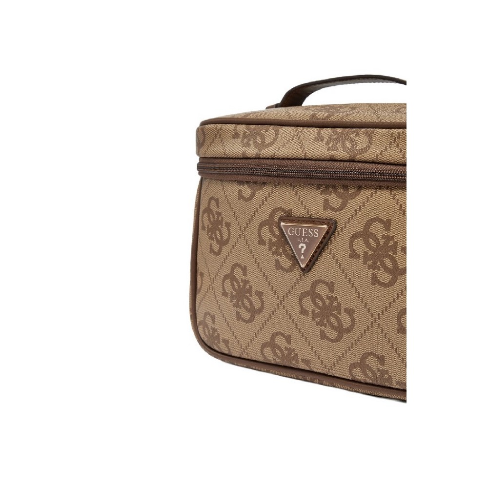 GUESS BERTA TOILETRY TRAIN CASE ΝΕΣΕΣΕΡ ΓΥΝΑΙΚΕΙΟ LATTE
