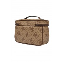 GUESS BERTA TOILETRY TRAIN CASE ΝΕΣΕΣΕΡ ΓΥΝΑΙΚΕΙΟ LATTE