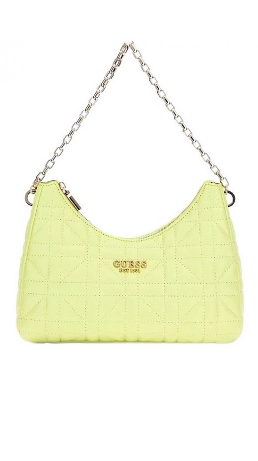 GUESS ASSIA TOP ZIP SHOULDER BAG ΤΣΑΝΤΑ ΓΥΝΑΙΚΕΙΑ LIME