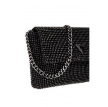 GUESS ZALINA FLAP CLUTCH ΤΣΑΝΤΑ ΓΥΝΑΙΚΕΙΑ BLACK