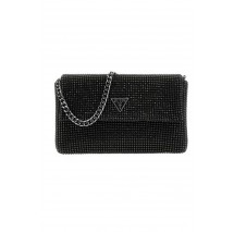 GUESS ZALINA FLAP CLUTCH ΤΣΑΝΤΑ ΓΥΝΑΙΚΕΙΑ BLACK