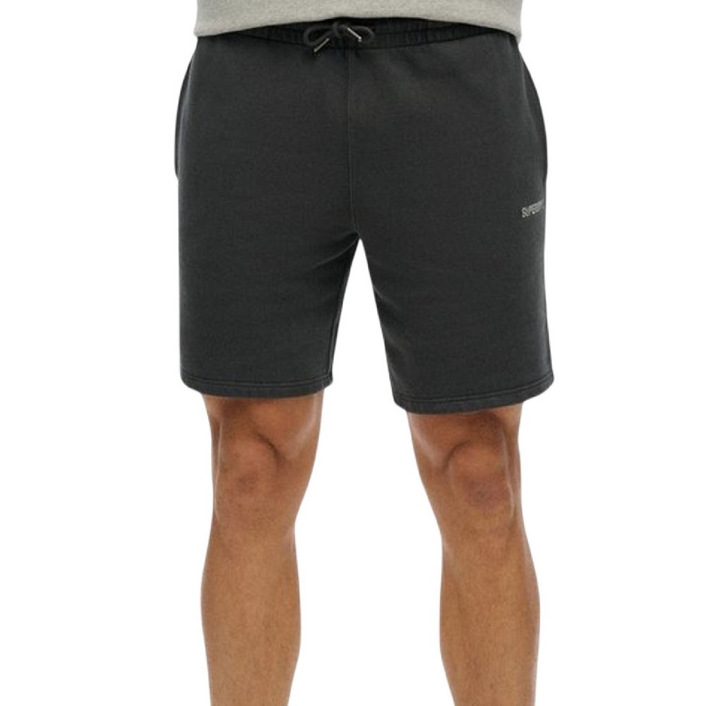 SUPERDRY D1 SDSW MICRO LOGO SHORT ΒΕΡΜΟΥΔΑ  ΑΝΔΡΙΚΗ WASHED BLACK