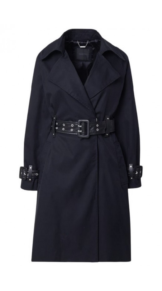 GUESS RAPHAELLE PU BELT TRENCH ΚΑΠΑΡΝΤΙΝΑ ΓΥΝΑΙΚΕΙΟ BLACK
