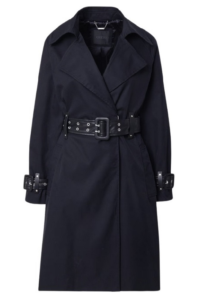 GUESS RAPHAELLE PU BELT TRENCH ΚΑΠΑΡΝΤΙΝΑ ΓΥΝΑΙΚΕΙΟ BLACK
