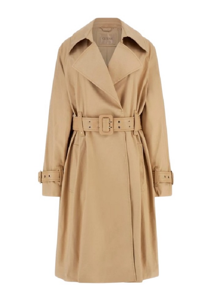 GUESS RAPHAELLE PU BELT TRENCH ΚΑΠΑΡΝΤΙΝΑ ΓΥΝΑΙΚΕΙΟ BEIGE