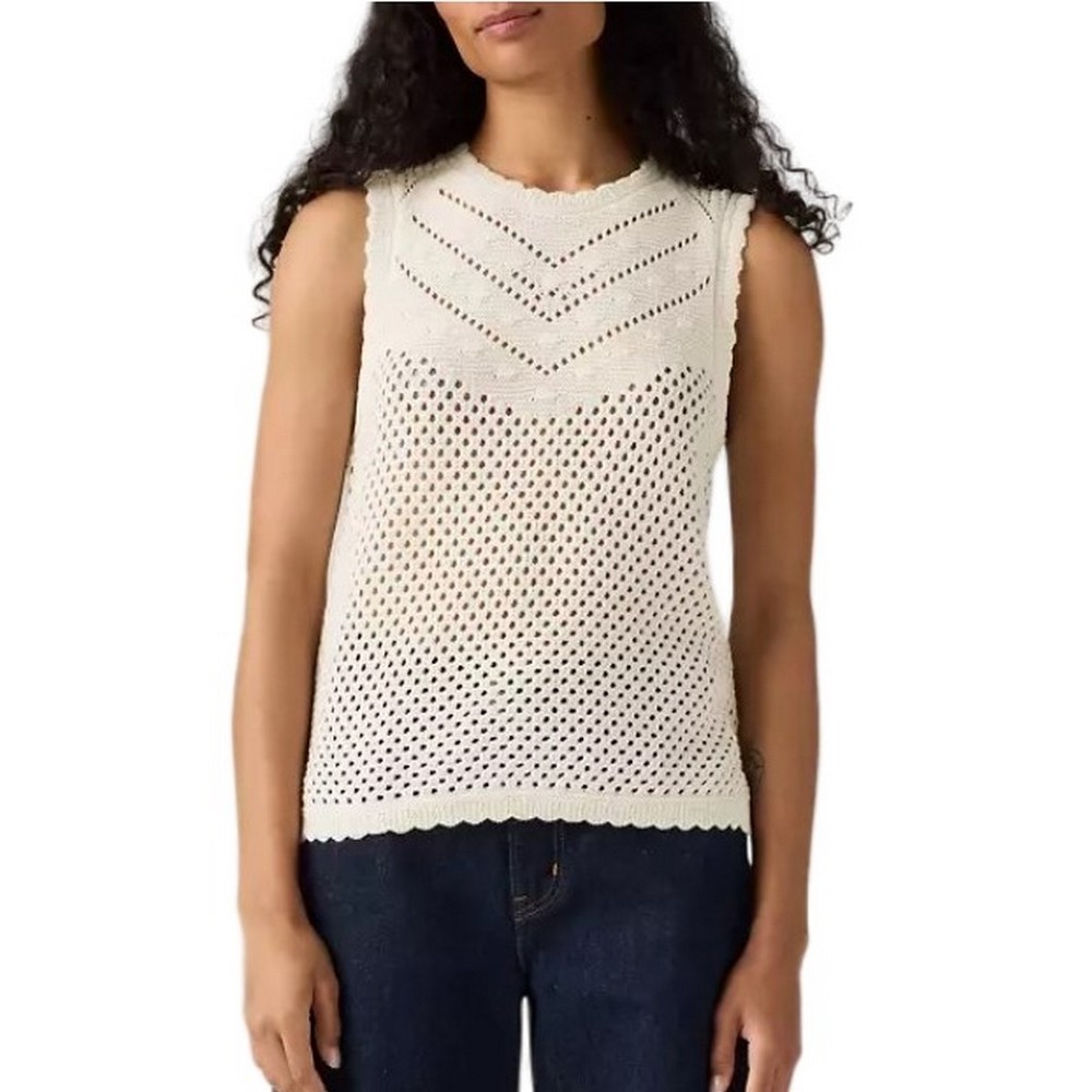 LEVIS® ADRIENNE CROCHET TANK ΤΟΠ ΓΥΝΑΙΚΕΙΟ ECRU