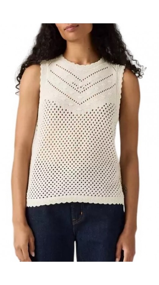 LEVIS® ADRIENNE CROCHET TANK ΤΟΠ ΓΥΝΑΙΚΕΙΟ ECRU