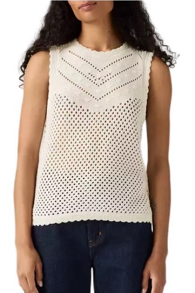 LEVIS® ADRIENNE CROCHET TANK ΤΟΠ ΓΥΝΑΙΚΕΙΟ ECRU