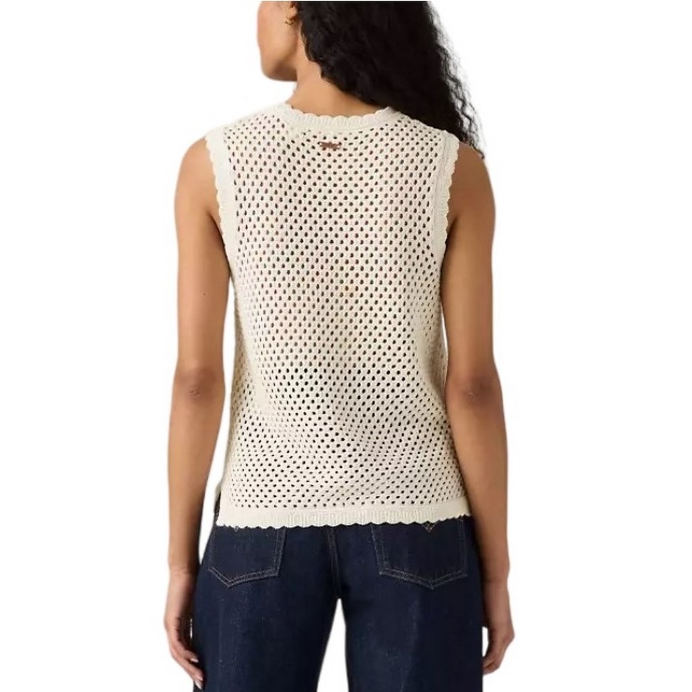 LEVIS® ADRIENNE CROCHET TANK ΤΟΠ ΓΥΝΑΙΚΕΙΟ ECRU