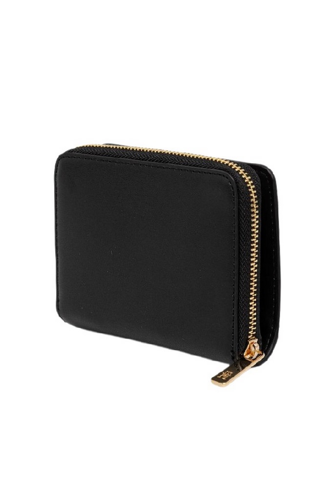TOMMY HILFIGER ICON MED ZA FLAP ΠΟΡΤΟΦΟΛΙ ΓΥΝΑΙΚΕΙΟ BLACK