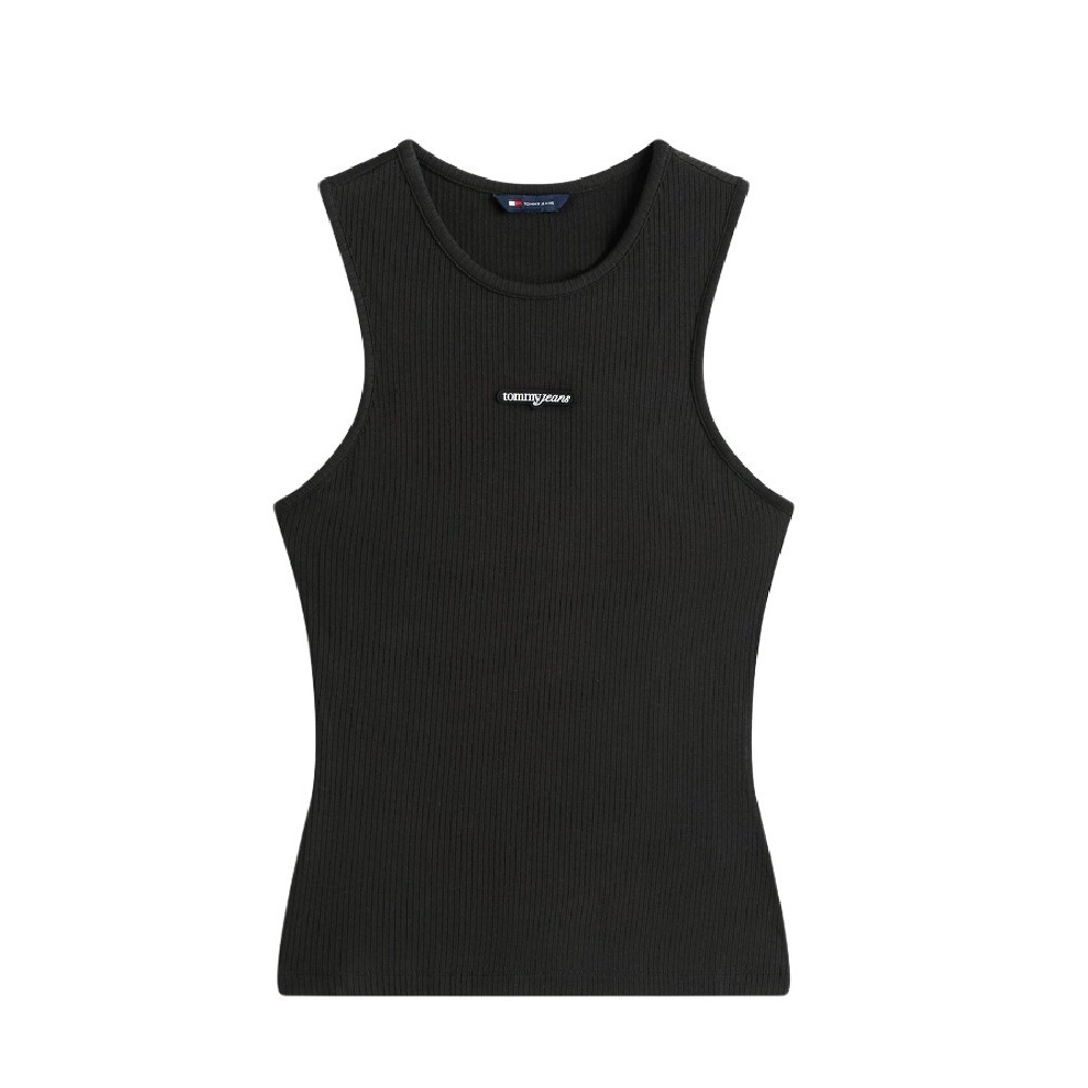 TOMMY JEANS SLIM SCRIPT LABEL TANK ΤΟΠ ΓΥΝΑΙΚΕΙΟ BLACK