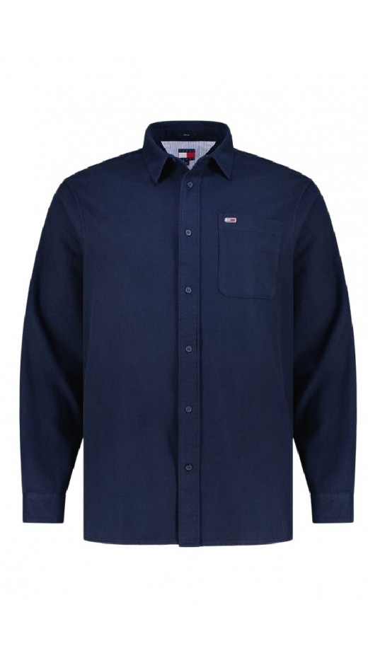 TOMMY JEANS REG FLANNEL SHIRT EXT ΠΟΥΚΑΜΙΣΟ ΑΝΔΡΙΚΟ NAVY