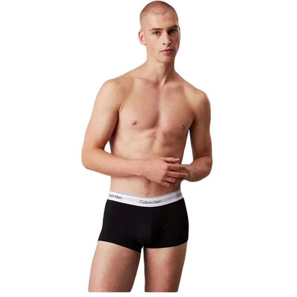 CALVIN KLEIN LOW RISE TRUNK 3PK ΕΣΩΡΟΥΧΟ ΑΝΔΡΙΚΟ BLACK/WHITE