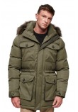 SUPERDRY D2 OVIN CHINOOK FAUX FUR PARKA ΜΠΟΥΦΑΝ ΑΝΔΡΙΚΟ KHAKI