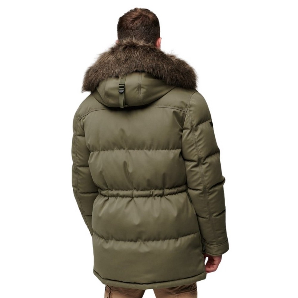 SUPERDRY D2 OVIN CHINOOK FAUX FUR PARKA ΜΠΟΥΦΑΝ ΑΝΔΡΙΚΟ KHAKI