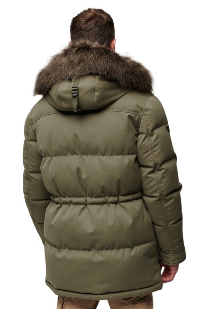 SUPERDRY D2 OVIN CHINOOK FAUX FUR PARKA ΜΠΟΥΦΑΝ ΑΝΔΡΙΚΟ KHAKI