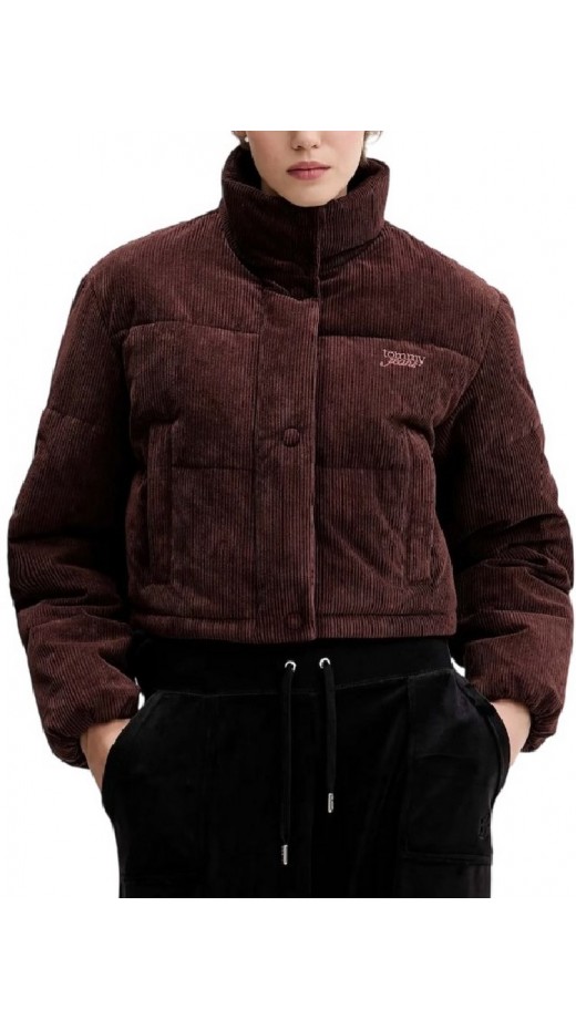 TOMMY JEANS CORD PUFFER JACKET EXT ΜΠΟΥΦΑΝ ΓΥΝΑΙΚΕΙΟ BROWN