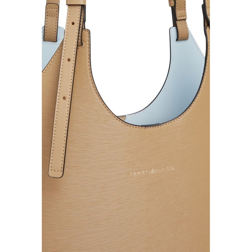 TOMMY HILFIGER MODERN MINI TOTE ΤΣΑΝΤΑ ΓΥΝΑΙΚΕΙΑ BEIGE