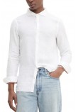 SUPERDRY D2 STUD VACATION LINEN SHIRT ΠΟΥΚΑΜΙΣΟ ΑΝΔΡΙΚΟ WHITE