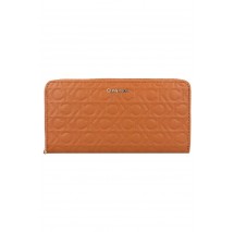 CALVIN KLEIN JEANS CK MUST Z/A WALLET LG EMBOSSED ΑΞΕΣΟΥΑΡ ΠΟΡΤΟΦΟΛΙ ΓΥΝΑΙΚΕΙΟ TAN