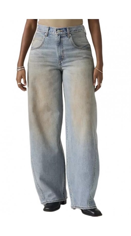 LEVIS SUPER BAGGY BARREL WORN IN ΤΖΙΝ ΠΑΝΤΕΛΟΝΙ ΓΥΝΑΙΚΕΙΟ MED INDIGO