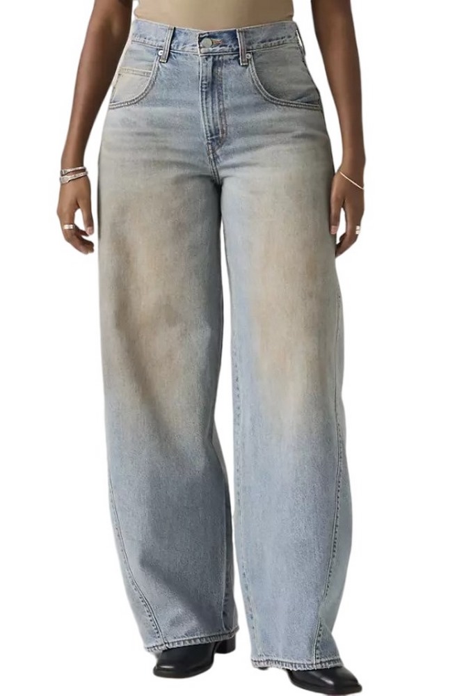 LEVIS® SUPER BAGGY BARREL WORN IN ΤΖΙΝ ΠΑΝΤΕΛΟΝΙ ΓΥΝΑΙΚΕΙΟ MED INDIGO