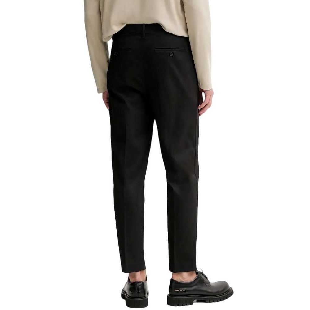 CALVIN KLEIN CLASSIC TPERED PLTD SATEEN CHINO ΠΑΝΤΕΛΟΝΙ ΑΝΔΡΙΚΟ BLACK