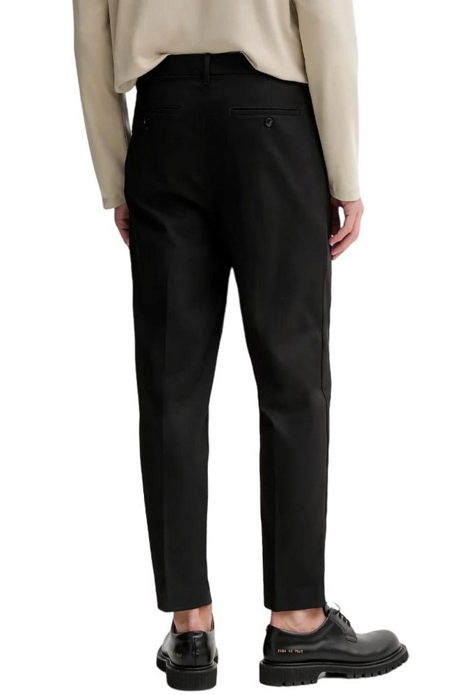 CALVIN KLEIN CLASSIC TPERED PLTD SATEEN CHINO ΠΑΝΤΕΛΟΝΙ ΑΝΔΡΙΚΟ BLACK