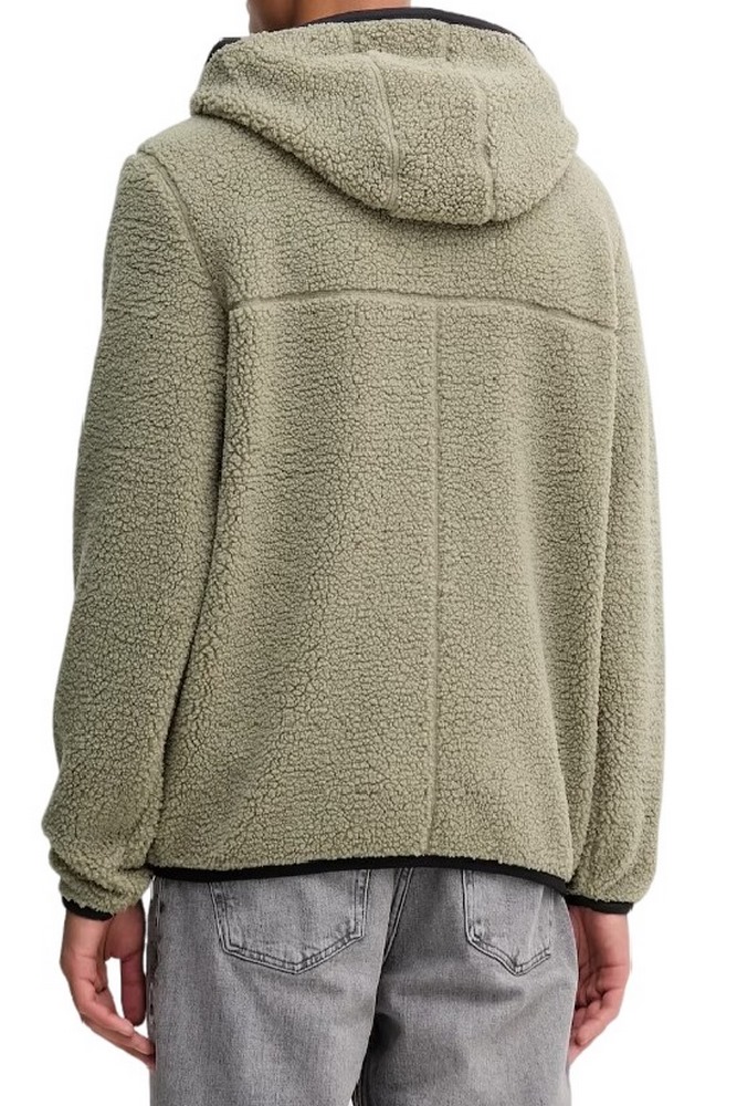 TOMMY JEANS REG BADGE TEDDY ZIP ΜΠΟΥΦΑΝ ΑΝΔΡΙΚΟ KHAKI
