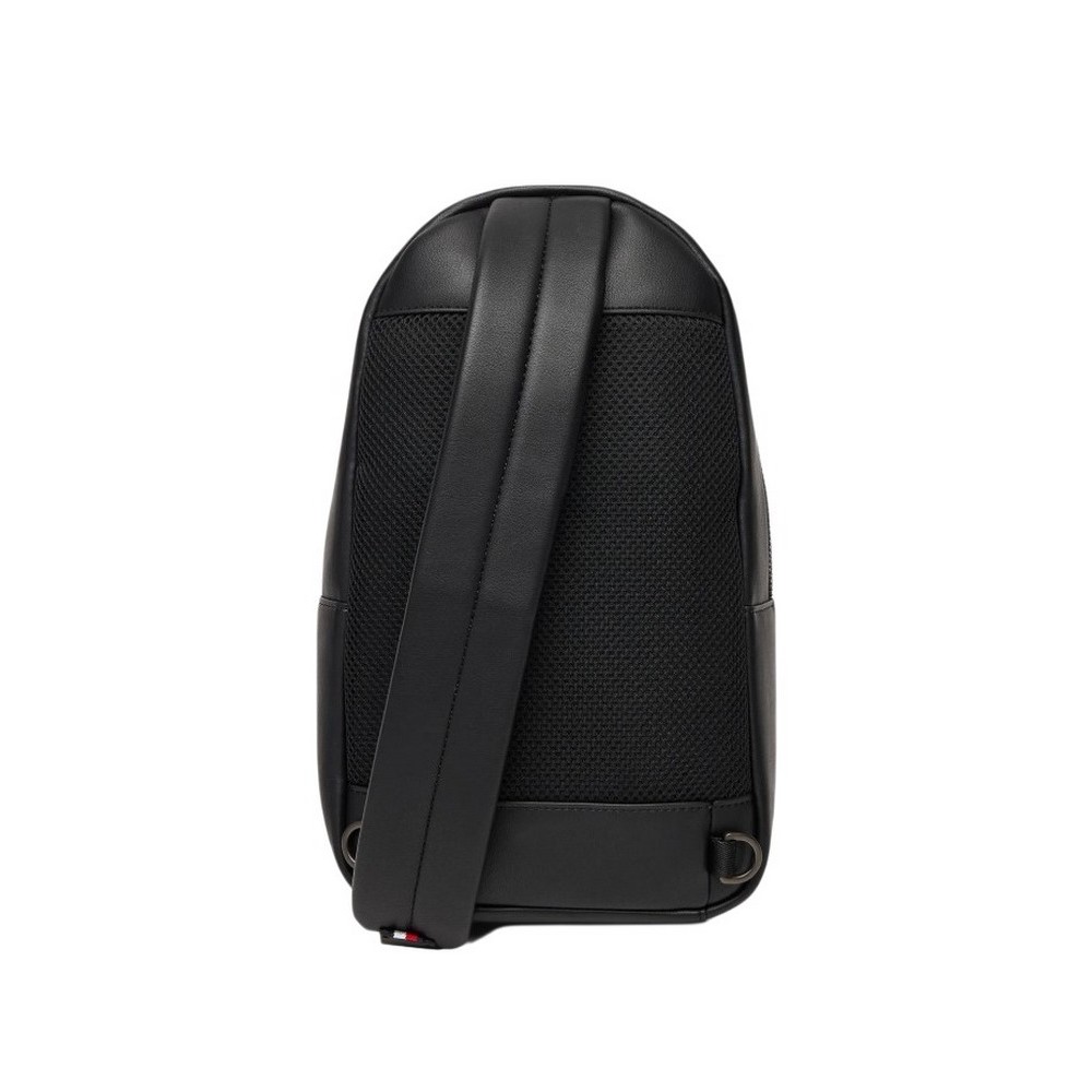TOMMY HILFIGER MONOGRAM SLING BAG ΤΣΑΝΤΑ ΑΝΔΡΙΚΗ BLACK