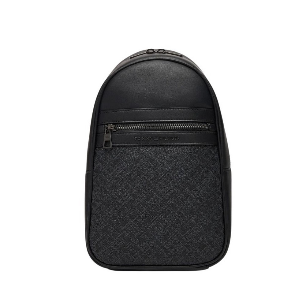 TOMMY HILFIGER MONOGRAM SLING BAG ΤΣΑΝΤΑ ΑΝΔΡΙΚΗ BLACK