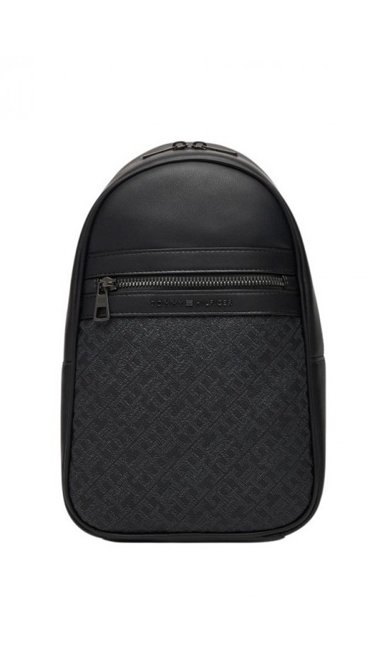 TOMMY HILFIGER MONOGRAM SLING BAG ΤΣΑΝΤΑ ΑΝΔΡΙΚΗ BLACK