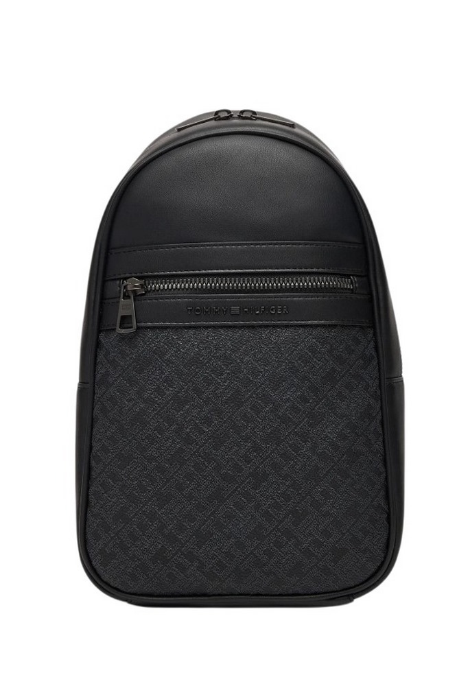 TOMMY HILFIGER MONOGRAM SLING BAG ΤΣΑΝΤΑ ΑΝΔΡΙΚΗ BLACK