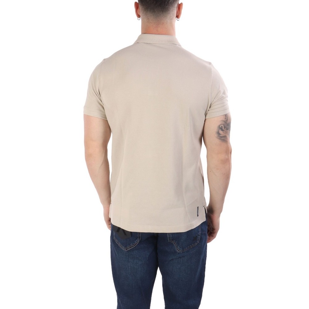 U.S.POLO ASSN FLYN 000272 CBP5 POLO T-SHIRT ΜΠΛΟΥΖΑ ΑΝΔΡΙΚΗ BEIGE