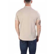 U.S.POLO ASSN FLYN 000272 CBP5 POLO T-SHIRT ΜΠΛΟΥΖΑ ΑΝΔΡΙΚΗ BEIGE
