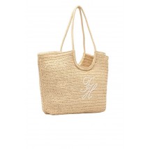 TOMMY HILFIGER ELEVATED SUMMER TOTE RAFFIA ΤΣΑΝΤΑ ΓΥΝΑΙΚΕΙΑ NATURAL