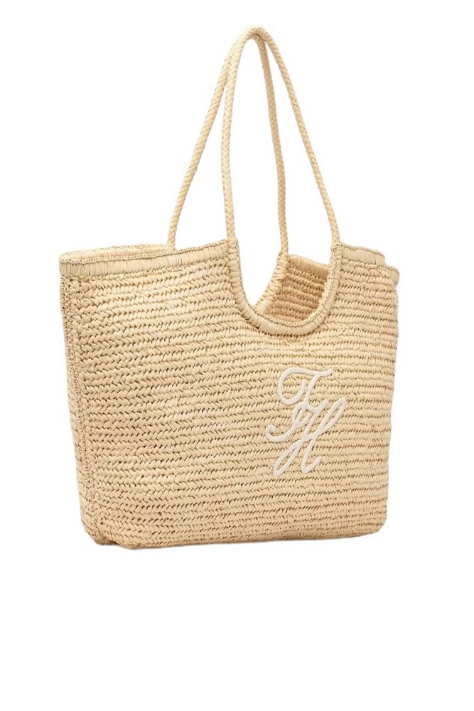 TOMMY HILFIGER ELEVATED SUMMER TOTE RAFFIA ΤΣΑΝΤΑ ΓΥΝΑΙΚΕΙΑ NATURAL