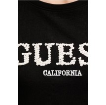 GUESS GIUDITTA CN T-SHIRT ΜΠΛΟΥΖΑ ΓΥΝΑΙΚΕΙΑ BLACK