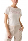 GUESS GIUDITTA CN T-SHIRT ΜΠΛΟΥΖΑ ΓΥΝΑΙΚΕΙΑ OFF WHITE