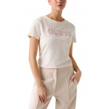 GUESS GIUDITTA CN T-SHIRT ΜΠΛΟΥΖΑ ΓΥΝΑΙΚΕΙΑ OFF WHITE