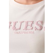 GUESS GIUDITTA CN T-SHIRT ΜΠΛΟΥΖΑ ΓΥΝΑΙΚΕΙΑ OFF WHITE