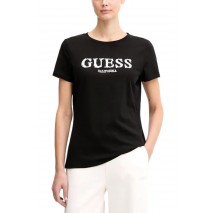 GUESS GIUDITTA CN T-SHIRT ΜΠΛΟΥΖΑ ΓΥΝΑΙΚΕΙΑ BLACK